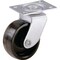 Shepherd Hardware Swivel Caster, 1-5/8 in Dia Wheel, Plastic Wheel, Black, 50 lb 9558 - alternate 1
