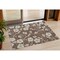 Homeroots 3' X 5' Brown And Beige Floral Washable Indoor Outdoor Area Rug 599868 - alternate 1