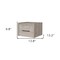 Homeroots 10" Gray Wood One Drawer Floating Nightstand 546178 - alternate 4