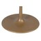 Homeroots 47" Gold Rounded Steel Pedestal Base Dining Table 394616 - alternate 6