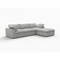 Homeroots 120" Light Gray Linen Blend Modular Sofa With Ottoman And Storage 714556 - alternate 5