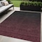 Homeroots 5' X 8' Merlot And Charcoal Abstract Washable Indoor Outdoor Area Rug 588949 - alternate 1