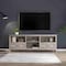 Homeroots 70" Gray Wood Enclosed and Open Storage TV Stand 632588 - alternate 6
