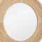 Homeroots 34" Brown Rattan Round Accent Mirror 574040 - alternate 7