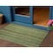 Homeroots 3' X 5' Green Gold And Gray Striped Washable Indoor Outdoor Area Rug 616370 - alternate 1