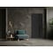 Vdomdoors Front Exterior Prehung Steel Door Ronex1033 Teak Entry Metal Modern Painted W36xH80 Right hand RONEX1033EXD-OAK-W36 x H80-RH-I - alternate 5