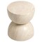 Leisuremod Sage Fiberstone Side Table, Half-Round Hourglass Design, Weatherproof, Fully Assembled SST16SM - alternate 8