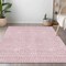 Homeroots 3' X 5' Pink And Silver Geometric Washable Indoor Outdoor Area Rug 594491 - alternate 6