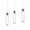 Afx Bari, 3 Light LED Linear Pendant, Black BRIP04LAJUDBKLNR3 - alternate 1