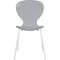 Leisuremod Modern Oyster Transparent Side Dining Side Chair with White Base in Black, 2PK OCW-17TBL2 - alternate 8