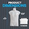 Topmaster Premium Male Shirt Holder, Durable, Lightweight, White Torso with Hook, 5PK TMBTHLWH5 - alternate 4