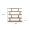 Homeroots Brown And Natural Wood Five Tier Bookcase 517718 - alternate 5