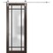 Sartodoors Sturdy Barn Door Frosted Tempered Glass Planum 2112 28x84 Solid Core Modern Interior PLANUM2112BD-S-CA-28 x 84 - alternate 1