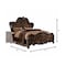 Homeroots Dark Brown Queen Bed Frame 348182 - alternate 5