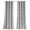 Homeroots 84" Gray Trellis Black Out Window Curtain Panel 473332 - alternate 1