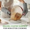 Nutrichef 10.2 in Enameled Cast Iron Bread Oven, Dome-Shaped Sourdough Baking Pan with Handles & Silicone NCCIERD6RD - alternate 4