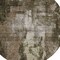 Homeroots 8' Brown Black And Beige Round Abstract Washable Indoor Outdoor Area Rug 603157 - alternate 6