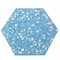 Apollo Tile Amalfi 9x8 in. Yosemite Blue with Copper flecks Glossy Shell, Terrazzo Hexagon Tile, 5PK APLAQT8802HXBLU - alternate 1