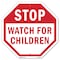 Signmission Stop Watch For Children, 10 Inch X 10 Inch, Aluminum Metal Signs OC-A-10-36 - alternate 1