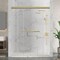 Anzzi 76 in. x 44-48in. Frameless Sliding Shower Door in Brushed Gold , 3/8in 10mm Tempered Clear Glass SD-AZ21-01BG - alternate 11