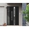 Vdomdoors Steel Door Deux 1755 Black Enamel Sidelight Exterior Window Stainless Inserts Single Modern Painted DEUX1755EXD-BLK-W36+12 x H80-Right-hand Inswing - alternate 5