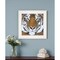 Homeroots Tiger Gaze 1 White Framed Print Wall Art 404338 - alternate 3