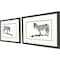 Homeroots Set Of Two Stand By Me Black Framed Wall Art, 2PK 653074 - alternate 3