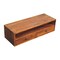 Homeroots 35in Brown Solid Wood Floating Mount TV Stand 727857 - alternate 6