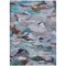 Homeroots 8' X 10' Blue Gray And Brown Abstract Washable Indoor Outdoor Area Rug 603122 - alternate 8