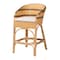 Bali & Pari Elma Handwoven Rattan Counter Stool 263-14488-ZORO - alternate 1