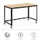 Space Solutions Desk, 23.88 in D X 30 in H, 47.45 in W X Steel, Black / Maple 24971 - alternate 9