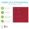 Ghent Fabric Wrapped Bulletin Board, 4'H x 4'W, Red, Square Corners 12UT44-W98 - alternate 3
