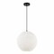 Jonathan Y Lacey 16" 1-Light Bohemian Minimalist Adjustable Rattan-Style Woven Rope Globe Basket LED Pendant, Wh JYL1135A - alternate 6
