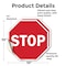 Signmission Stop, 10 inch X 10 inch, Vinyl Decal, 2PK OC-D-2PACK-10-71 - alternate 3