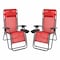 Flash Furniture Red Mesh Zero Gravity Lounge Chair, 2PK 2-GM-103122SS-RD-GG - alternate 1