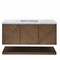 James Martin Vanities Marcello 48 in. Single Vanity, Chestnut w/ 3 CM Carrara White Marble Top D200-V48-CSN-3CAR - alternate 1