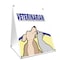Signmission Veterinarian, 24 Inch x 18 Inch A-frame Yard Sign, Plastic Sign SBC-1824-Veterinarian - alternate 1