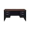 Hirsh Desk Pedestal, 30 in D X 29 1/2 in H, 60 in W X Steel, Black/Walnut 20533 - alternate 4