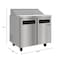 Koolmore 36 in. Commercial 2 Door Refrigerated Sandwich Prep Table 10 Pan Capacity and 11  Cu. Ft. of Storage KM-PTR36-2D - alternate 8
