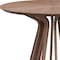 Homeroots 47" Walnut Wood Pedestal Base Round Top Dining Table 631303 - alternate 5