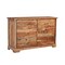 Homeroots 60" Brown Solid Wood Live Edge Six Drawer Double Dresser 552246 - alternate 8