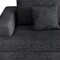 Homeroots 94" Gray Chenille Modular Stainless Steel Sleeper Sofa With Toss Pillows 706810 - alternate 5