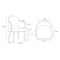 Manhattan Comfort 6-Piece Hillman Dining Chair and Arm Chair in Light Grey 6-DC087AR2-LG - alternate 6