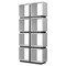 Homeroots 71" White Wood Eight Tier Cube Bookcase 333364 - alternate 3