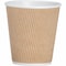 Genuine Joe 10 oz Ripple Hot Cups - Brown, 125PK GJO11256BD - alternate 1