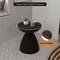Leisuremod Dune 17 in Round Fiberstone Side Table, Pedestal Base, Weatherproof, Fully Assembled DST17BL - alternate 8