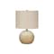 Homeroots 20" Beige Concrete Round Table Lamp With Beige Drum Shade 545856 - alternate 6
