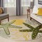 Homeroots 8' Ivory Green And Yellow Round Starfish Indoor Outdoor Area Rug 548062 - alternate 8