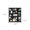 Homeroots 71" Black Five Tier Bookcase 546350 - alternate 9