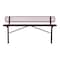Leisure Craft Bench/Back, Ingroud Mount, 8ft., Burgundy B8WBIG-BURGUNDY - alternate 1